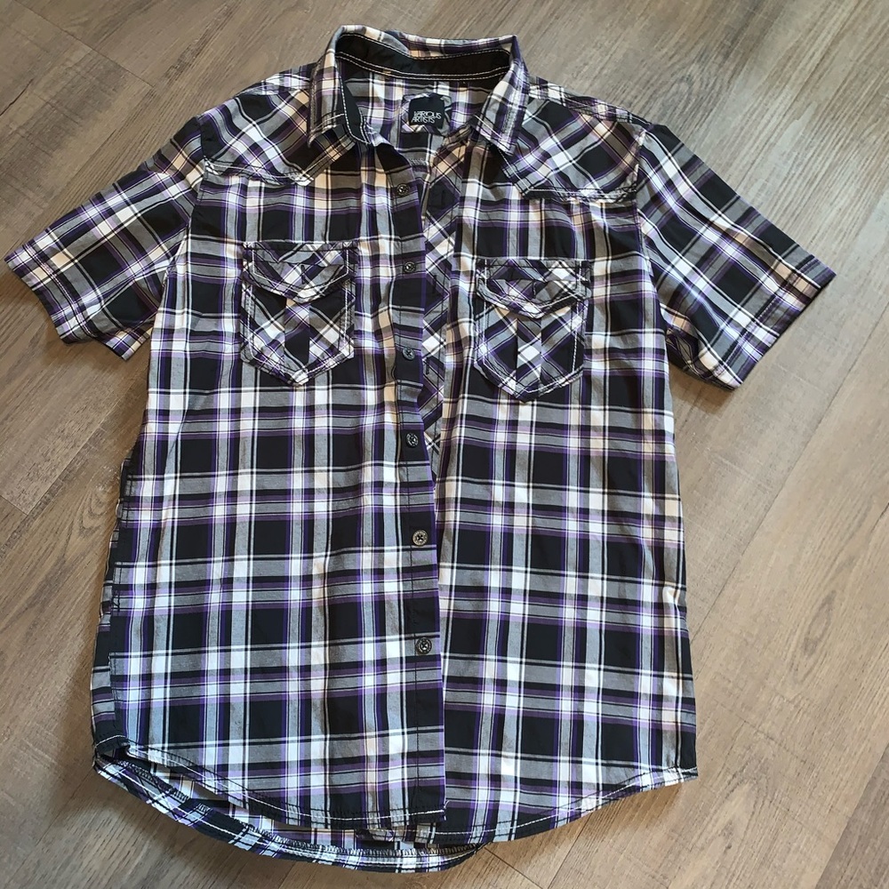 Plaid button down